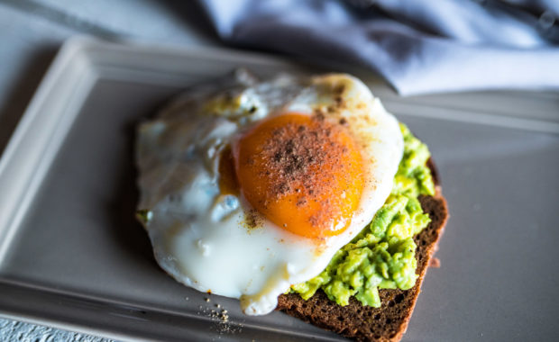 Avocado Toast with Sunny Side Up Egg