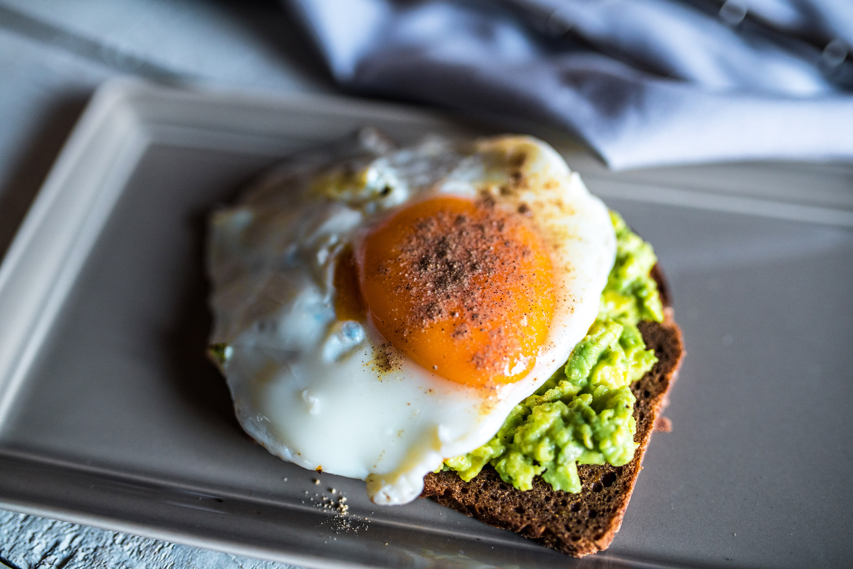 Avocado Toast with Sunny Side Up Egg